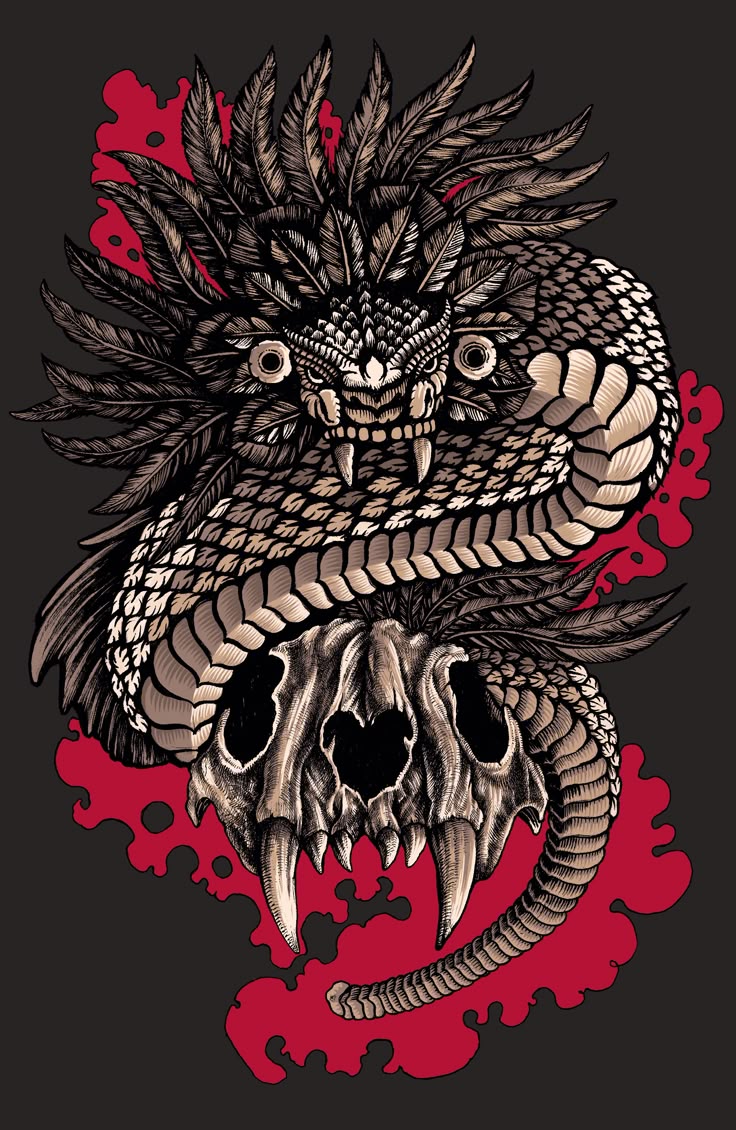 Quetzalcóatl y Tezcatlipoca. Aztec art, Mayan art, Art wallpaper