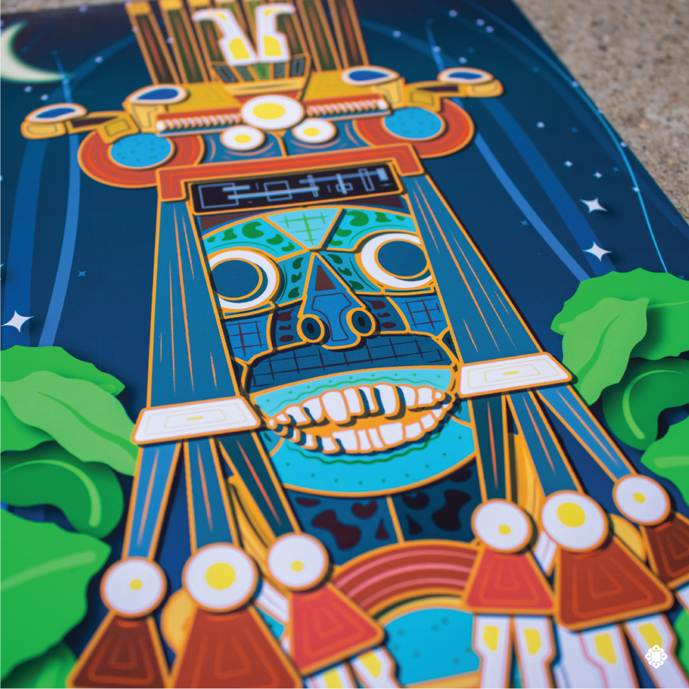 Tezcatlipoca Art Print Mesoamerican Artwork