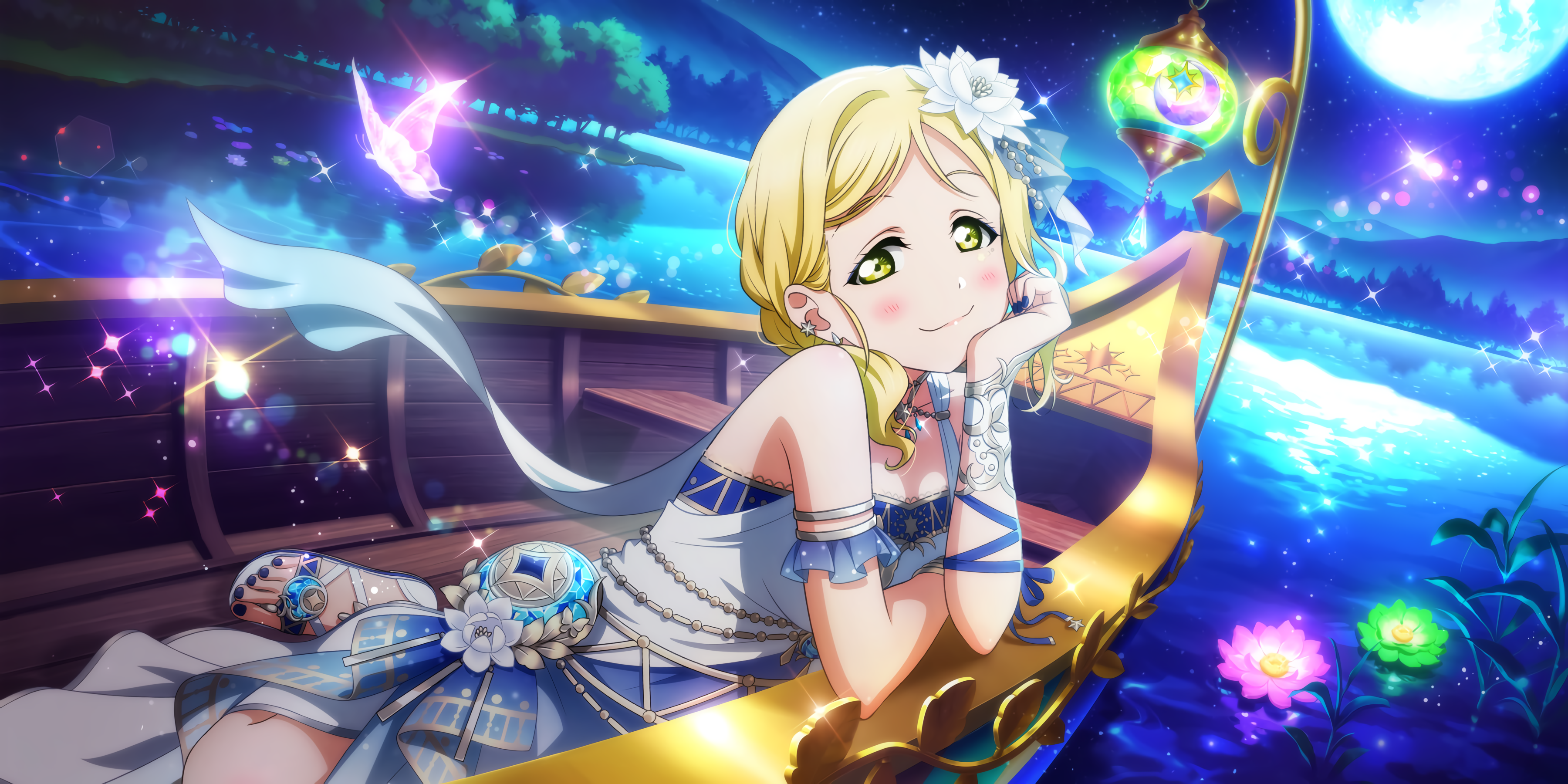 UR Mari Ohara 「Please Grant My Heart's Desire! / Venus on a Moonlit Night」. Cards list. All Stars. Games. Idol Story Live!