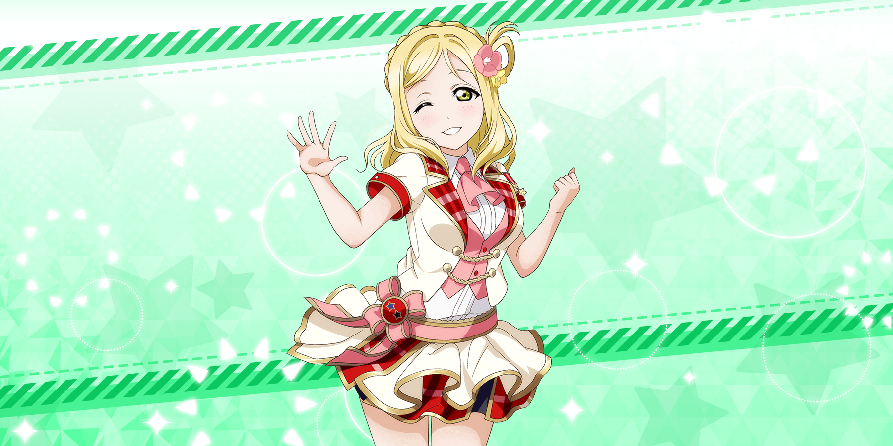R Mari Ohara 「Aqours' Jokester / Aiming Higher」. Cards list. All Stars. Games. Idol Story Live!