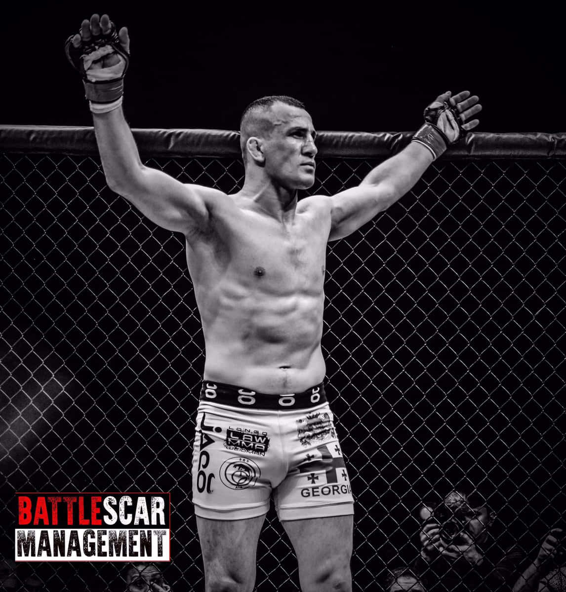 Download Greyscale Merab Dvalishvili Wallpaper