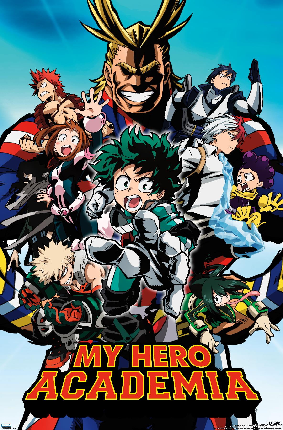 My Hero Academia Collage Wall Poster, 14.725 x 22.375