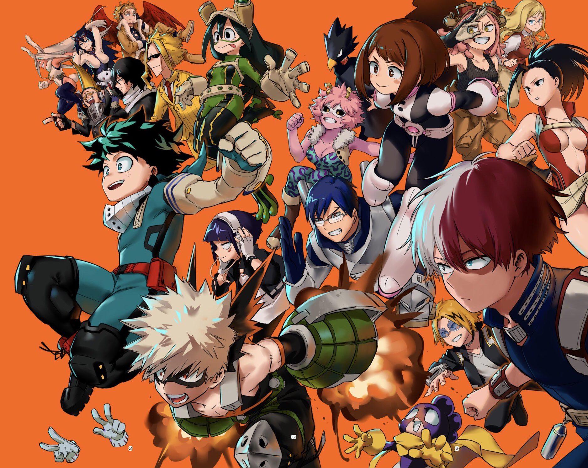 MHA Team Ups Art Spread