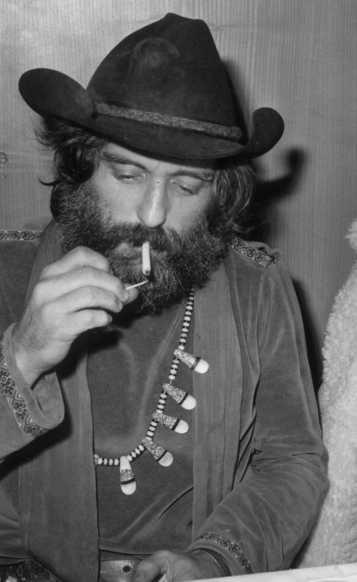 Dennis Hopper, circa Easy Rider era, wearing Santo Domingo Pueblo necklace
