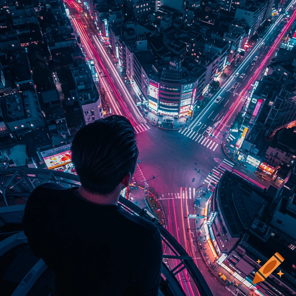 Streets of Tokyo, Japan at Night iPhone Wallpaper created on Craiyon