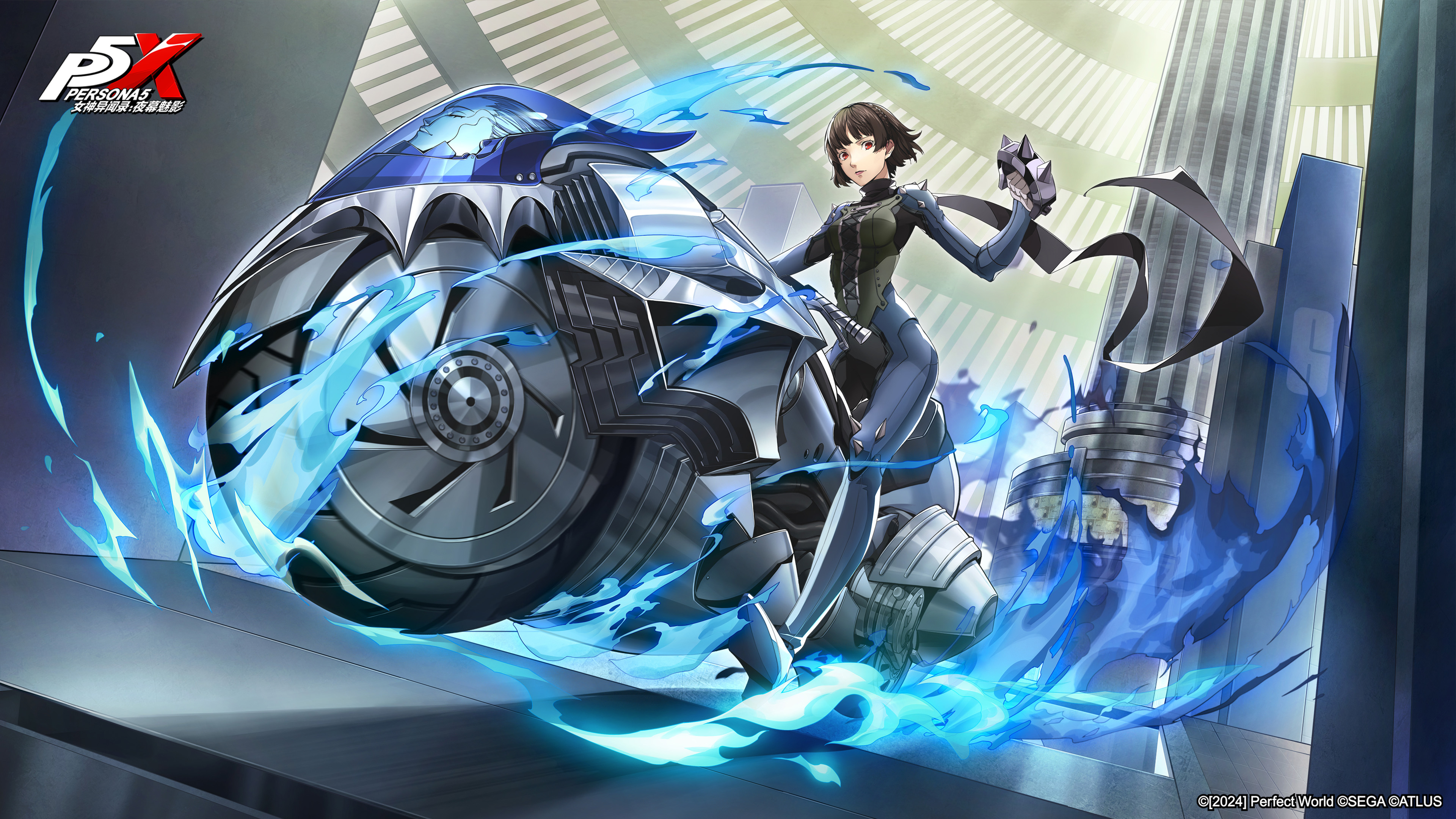 Persona Central в X: „Persona 5: The Phantom X key visual wallpaper highlighting Makoto Niijima - �