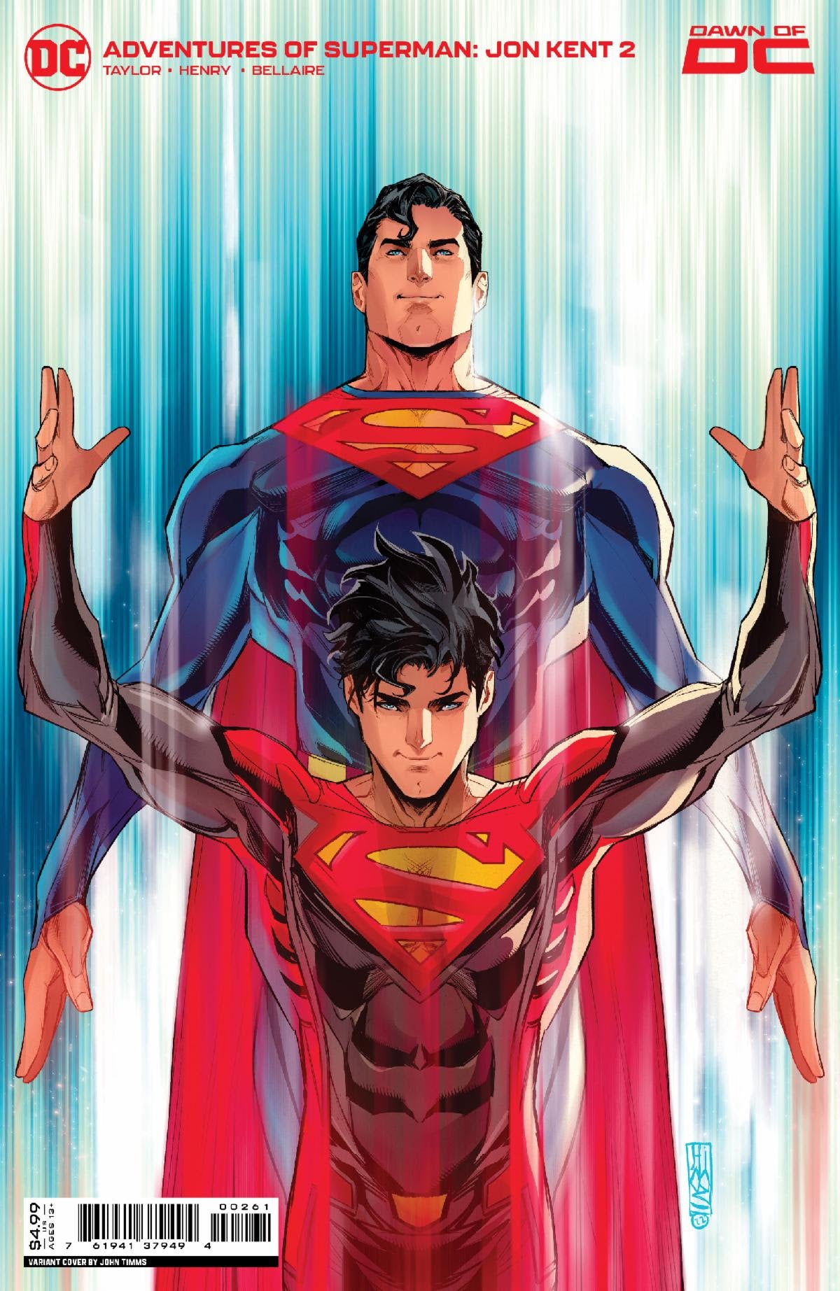 Adventures Of Superman Jon Kent (Of 6) D John Timms Superman Card Stock Variant (04 04 2023) Dc