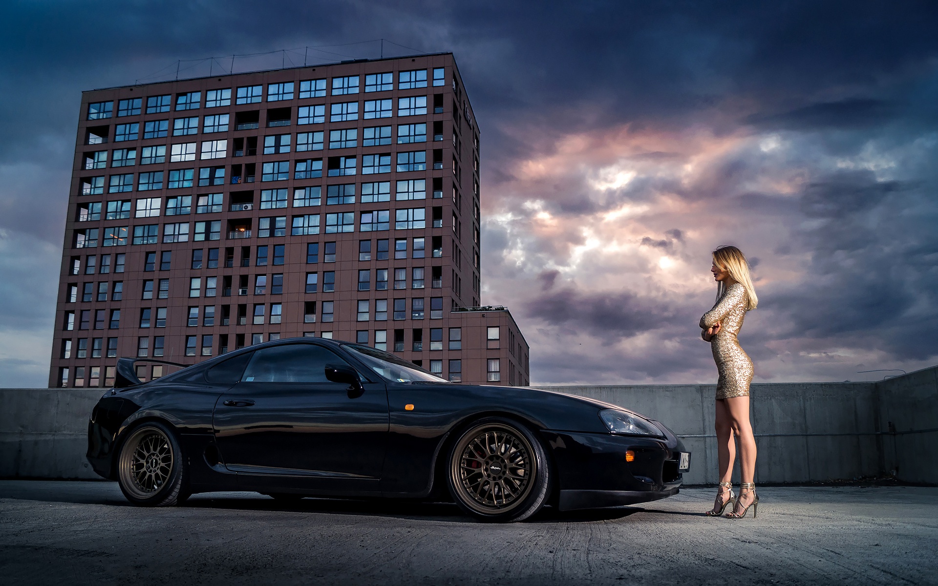 Wallpaper Girl, Toyota, Supra for mobile and desktop, section toyota, resolution 1920x1200