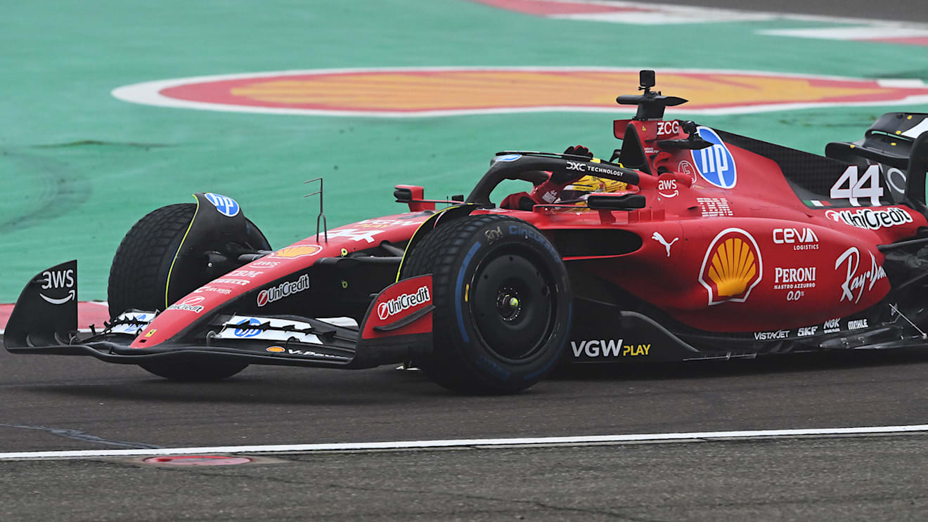 GALLERY: Lewis Hamilton pictured driving a Ferrari F1 car for the first time at Fiorano. Formula 1®