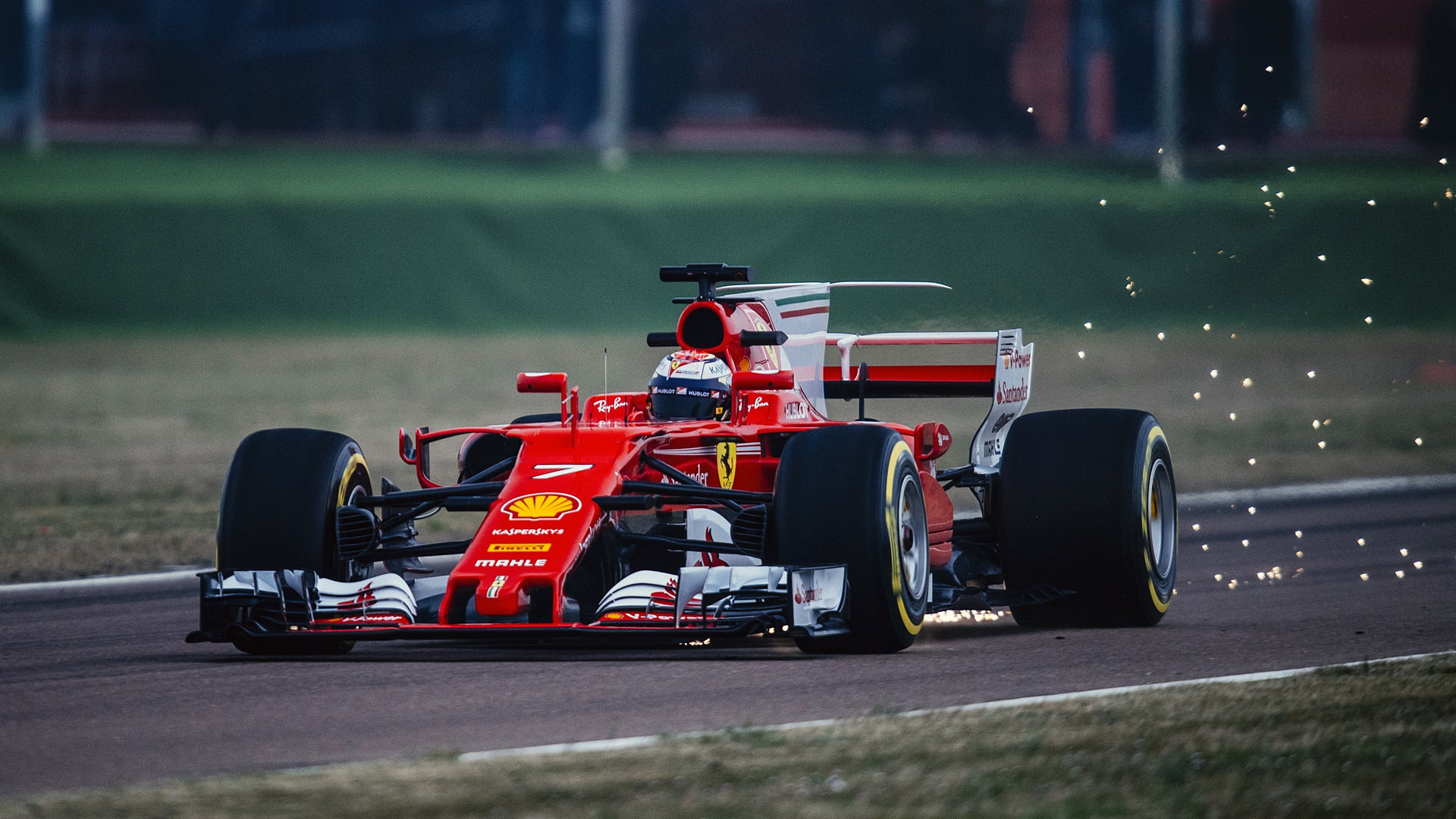 Wallpaper car, Ferrari, sport, red, Formula 1, race, Kimi Raikkonen Also, competition for mobile and desktop, section спорт, resolution 1920x1080