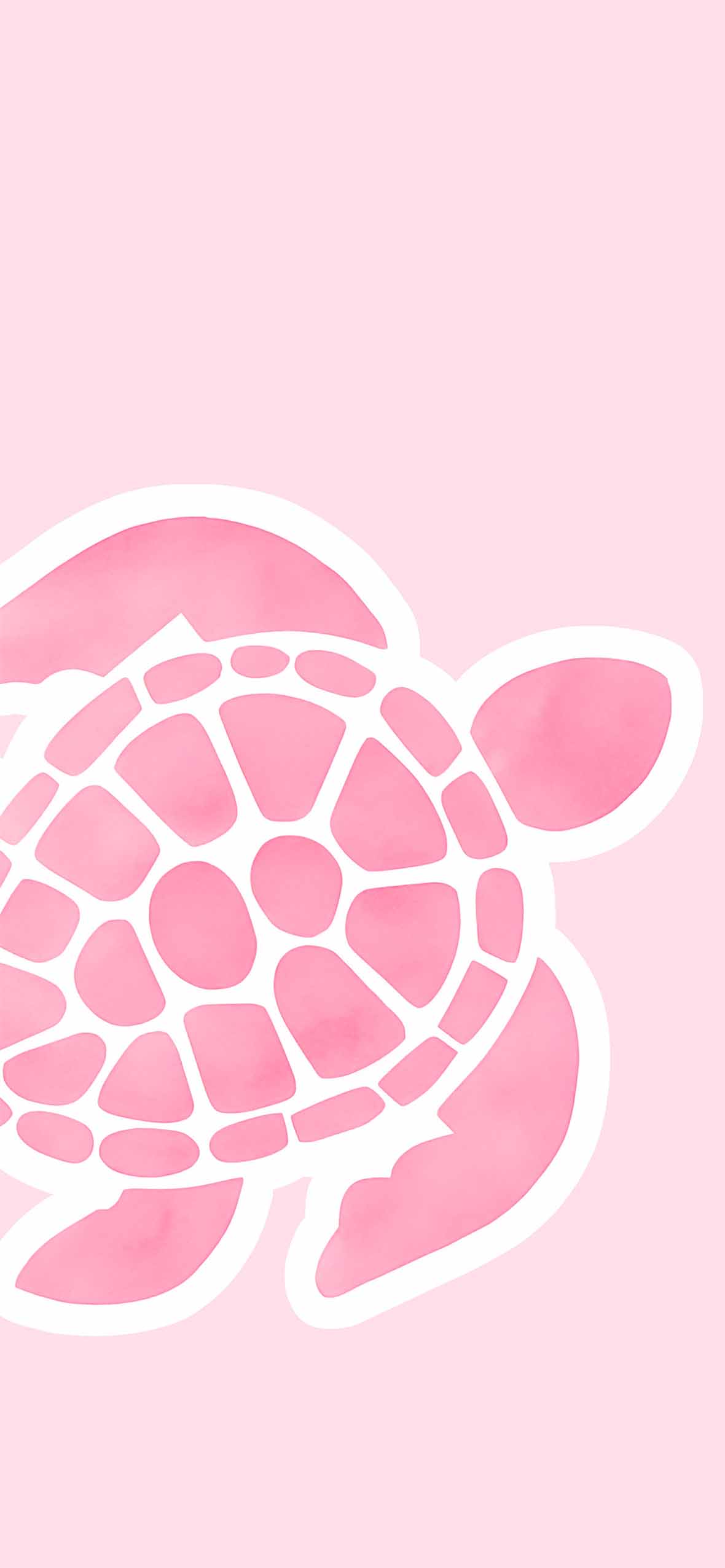 VSCO Girl Turtle Pink Wallpaper Aesthetic Wallpaper HD