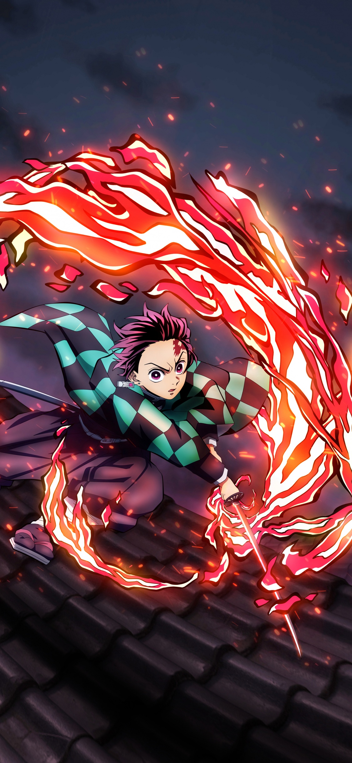 Tanjiro Kamado iPhone Wallpaper 4K