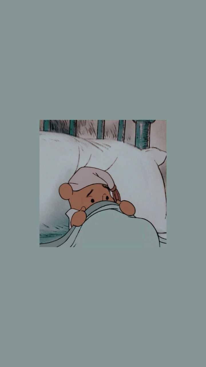 Cute Winnie The Pooh iPhone Pajamas Scared Wallpaper