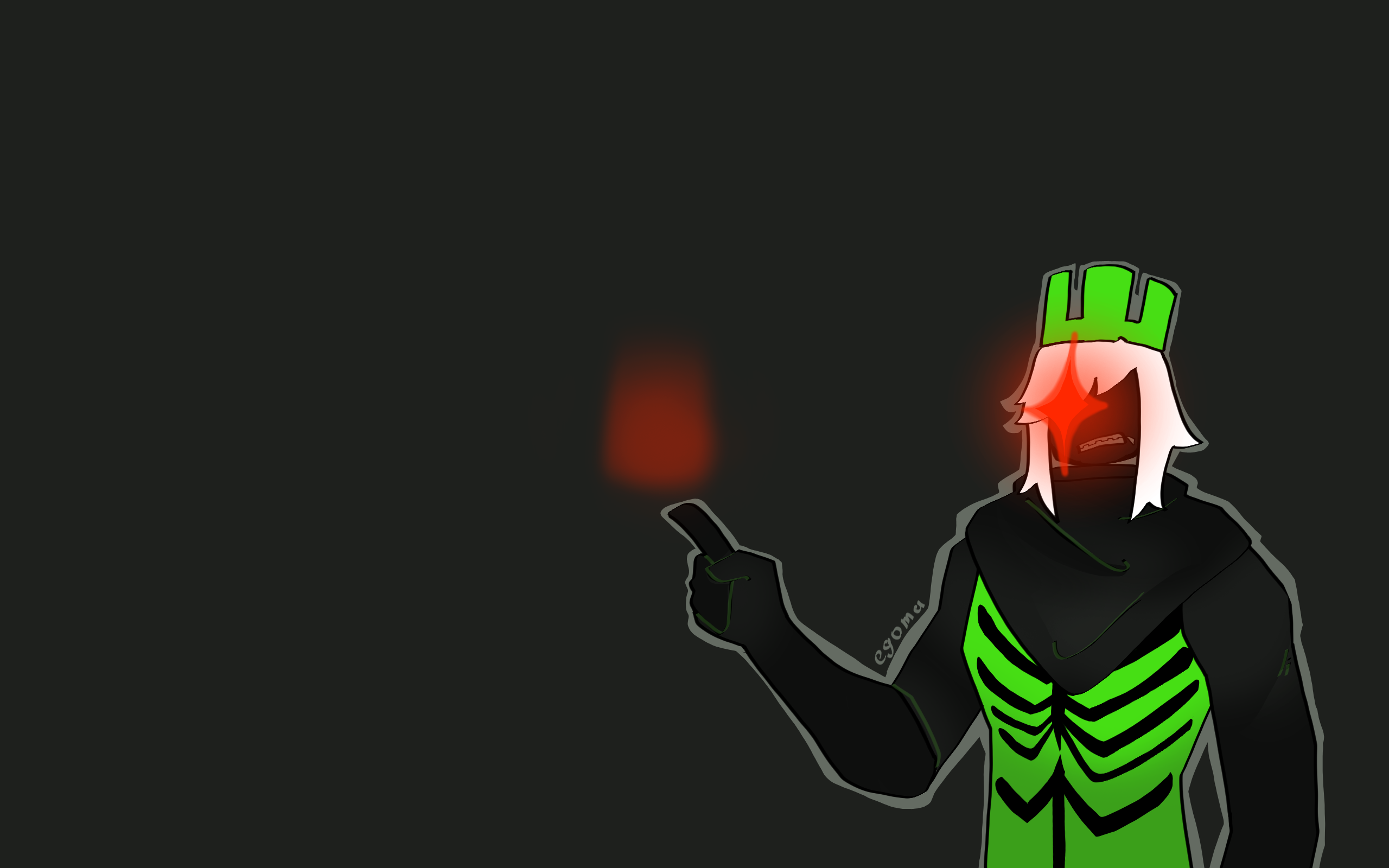 Idk, lol. I suddenly draw pc wallpaper with 1x1x1x1. Love this guy