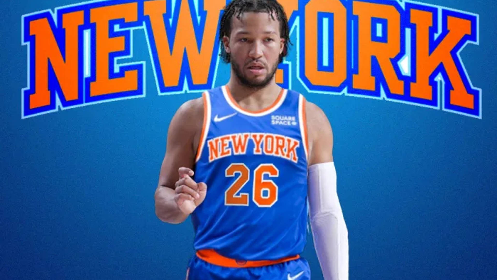Jalen Brunson, Showcasing His Skills As An American Professional Basketball Player In A New York Team. Wallpaper