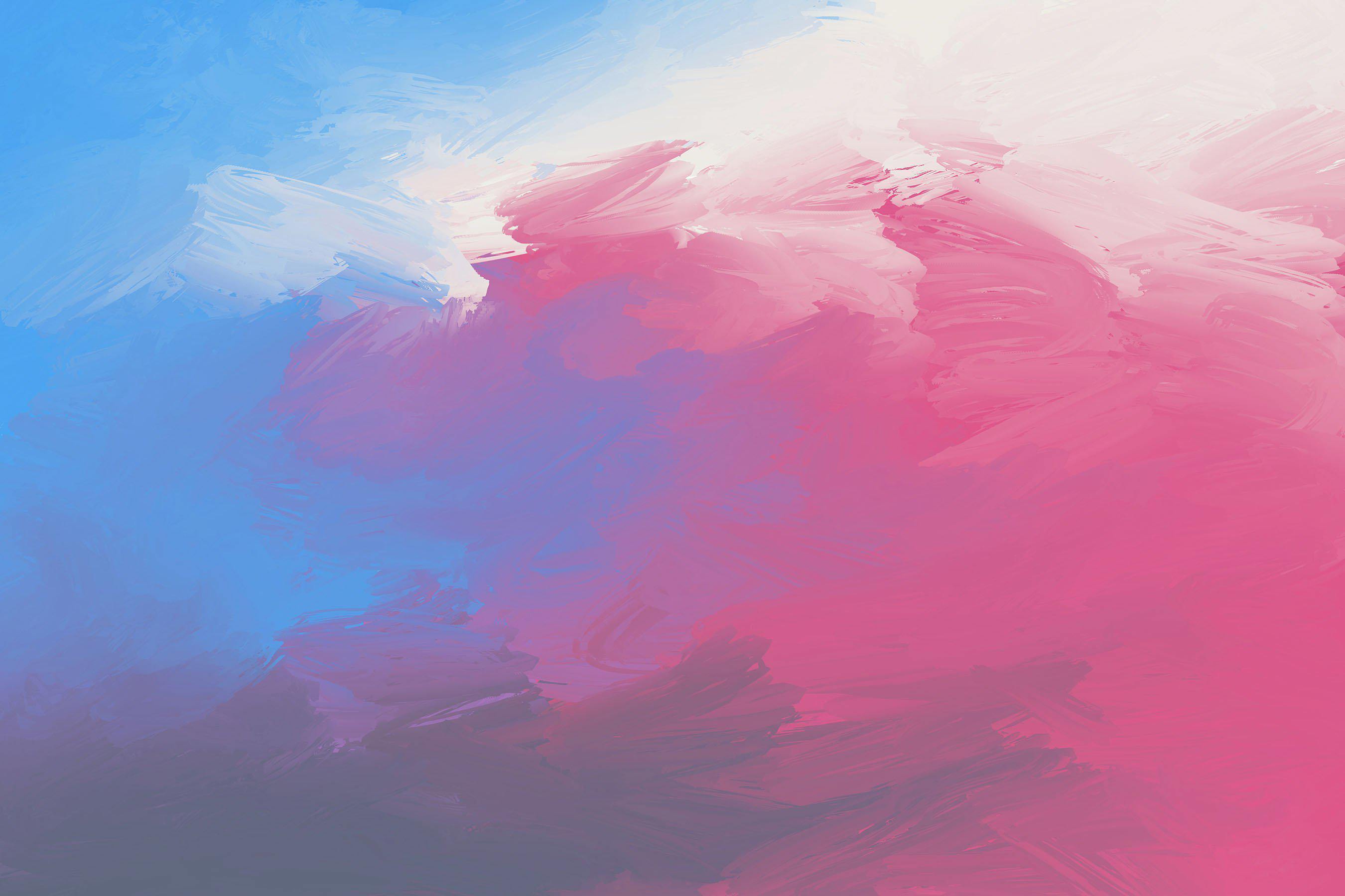 Blue Red Abstract Wall Mural