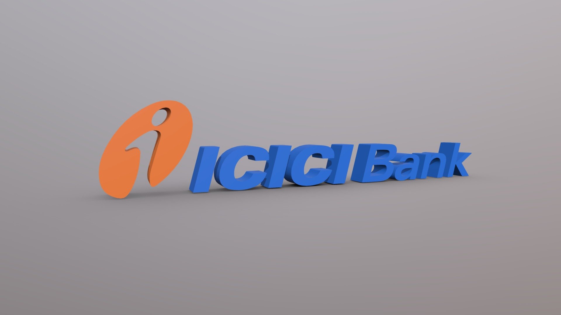 ICICI 3D LOGO Free 3D model by Shyam Barange [d84b5e9]