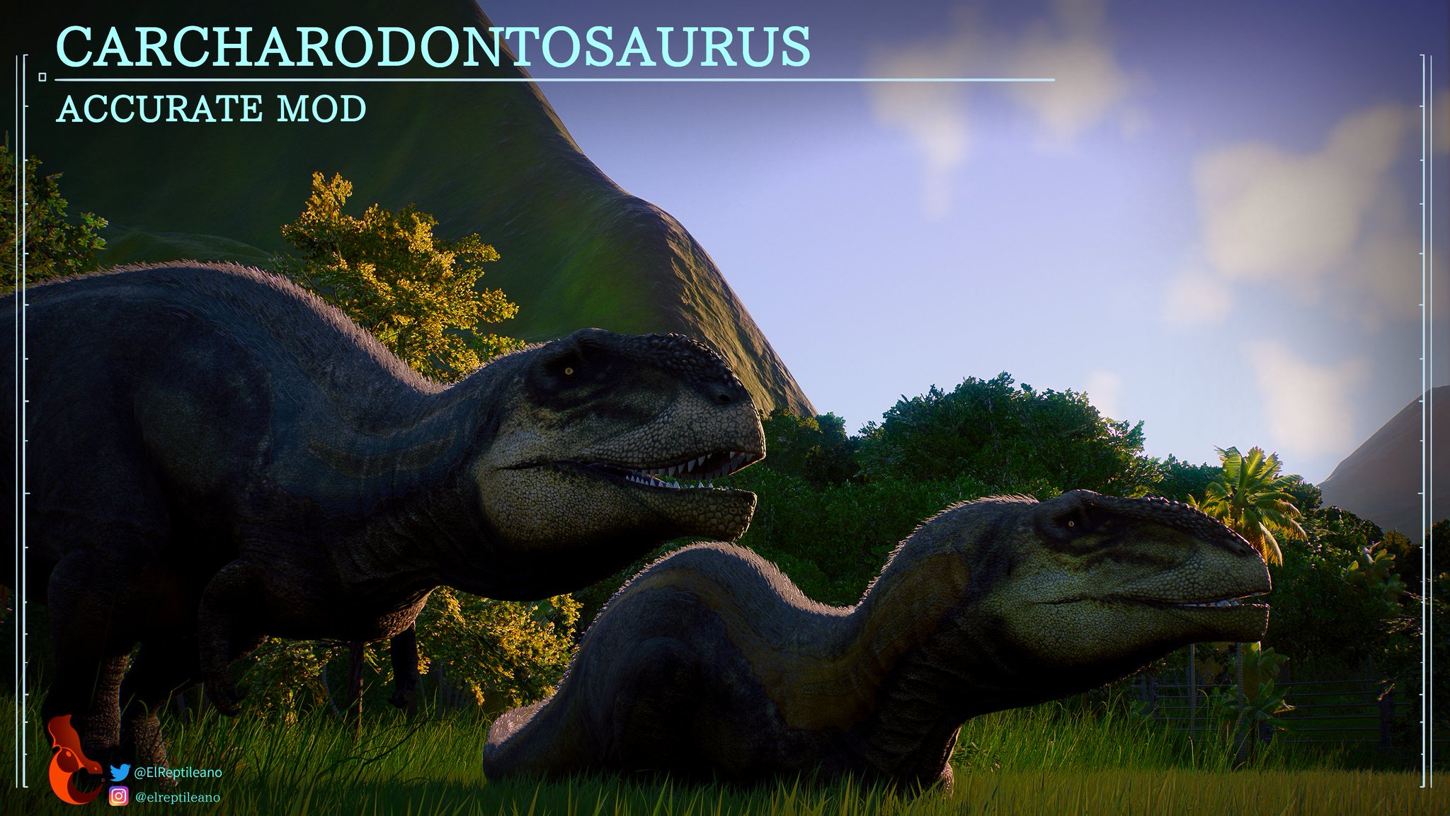 Repti Game Image of our Carcharodontosaurus Mod Accurate. It is exciting to see this large theropod moveks, many thanks to my friend for taking these