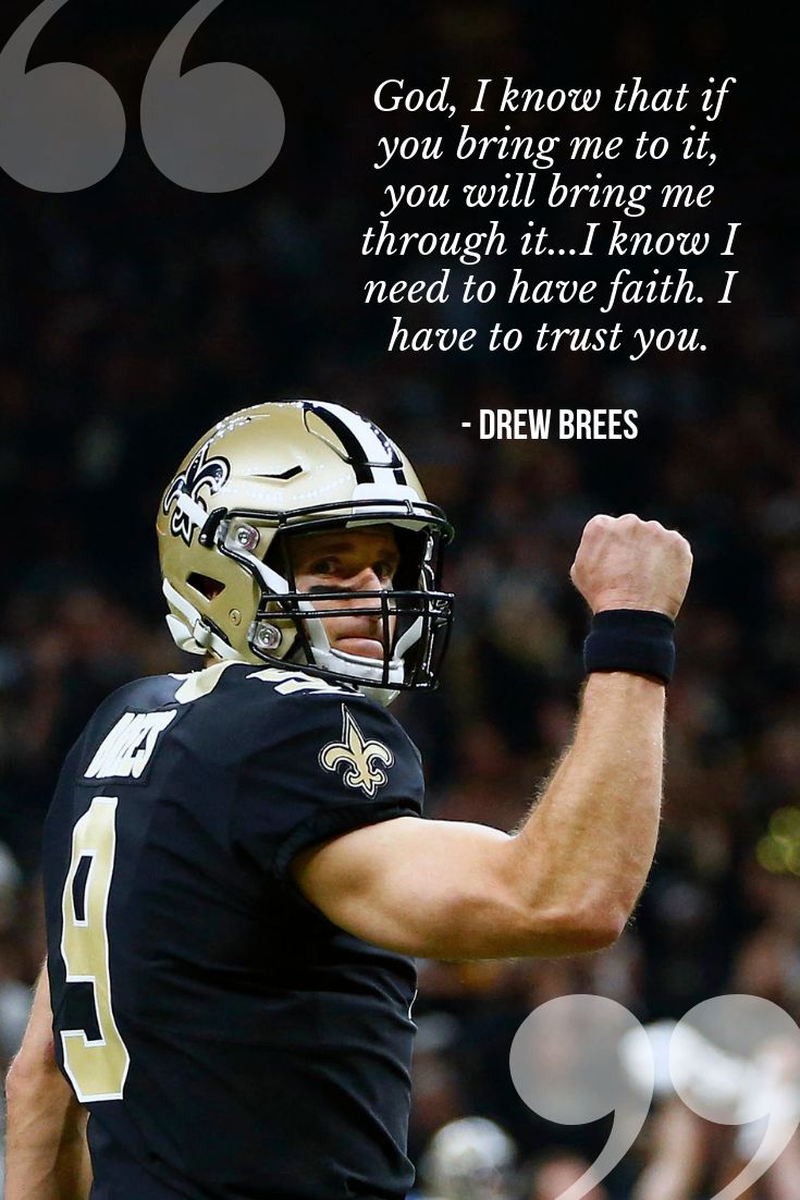 How to Overcome Adversity in Life // Drew Brees Quotes // New Orleans Saints // Wallpaper