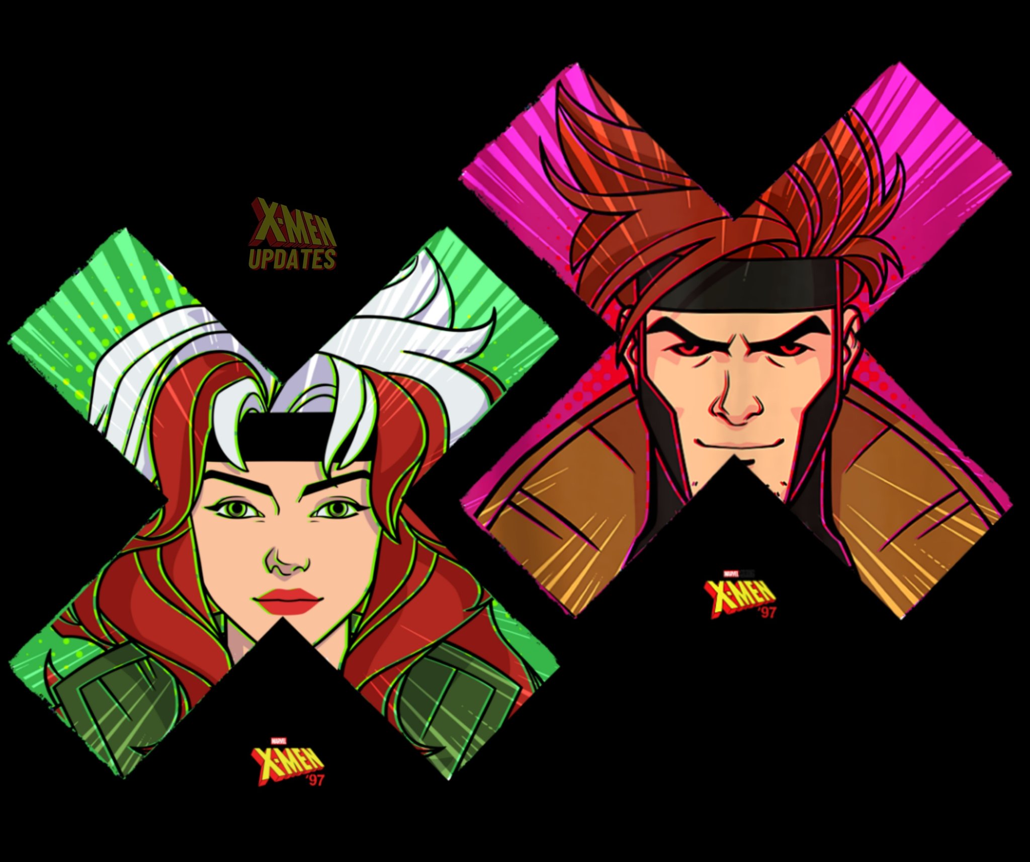 X Men Updates Rogue And Gambit Promotional Art For 'X MEN '97'