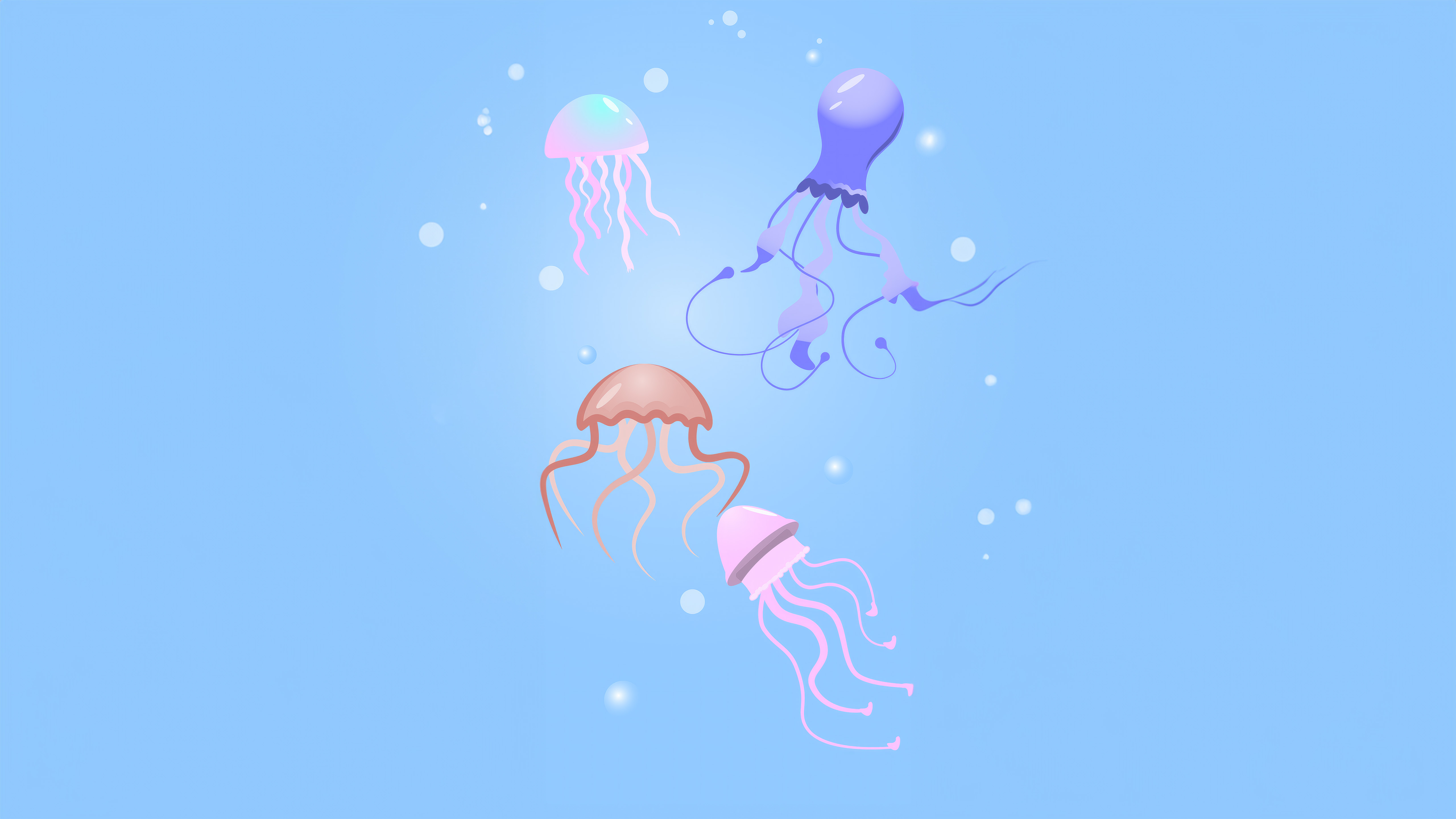 Jellyfish Minimal Laptop HD , HD 4k Wallpaper, Image, Background, Photo and Picture