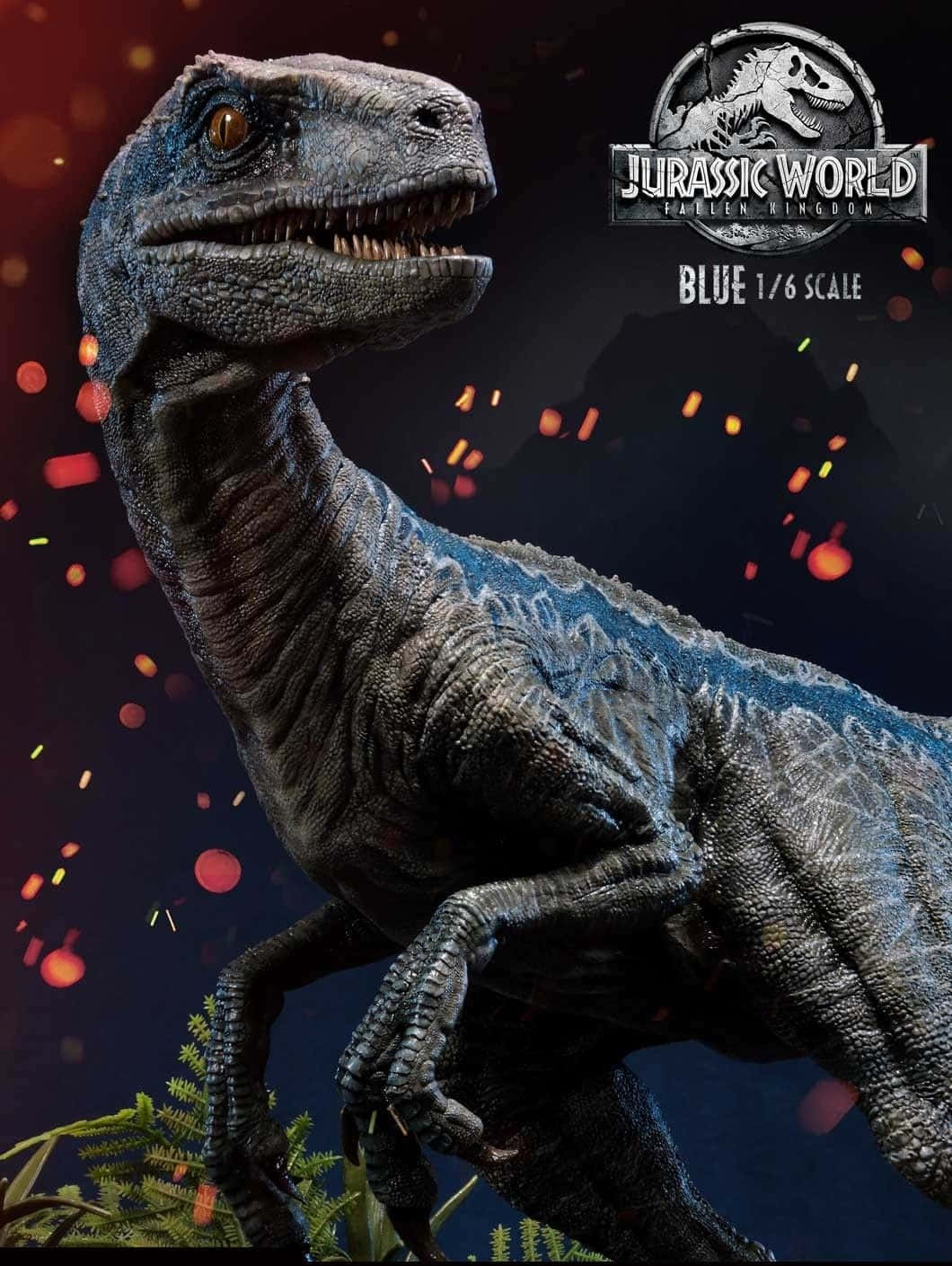 Download Blue Jurassic World Poster Wallpaper