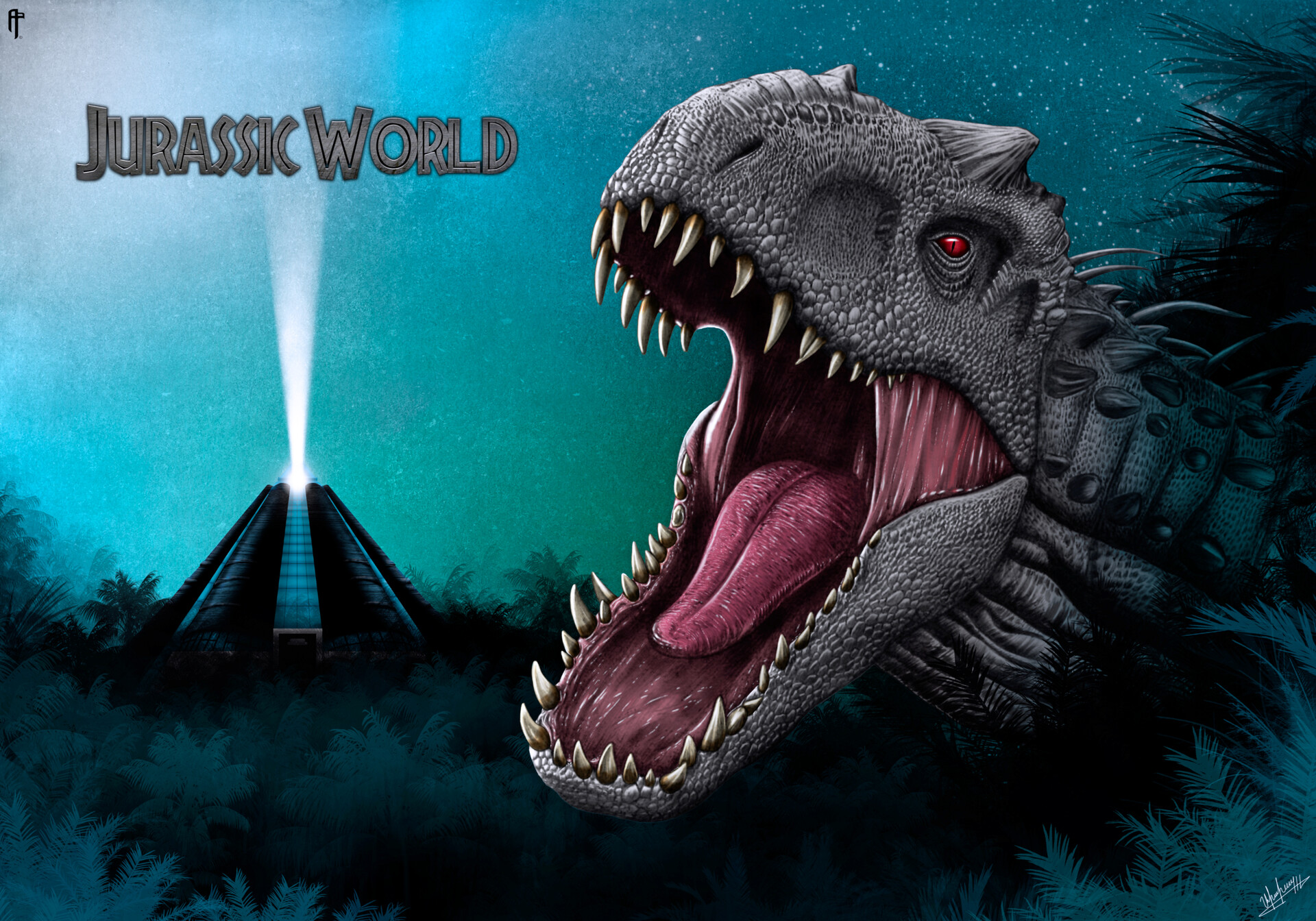 Jurassic World 2015 Digital Poster