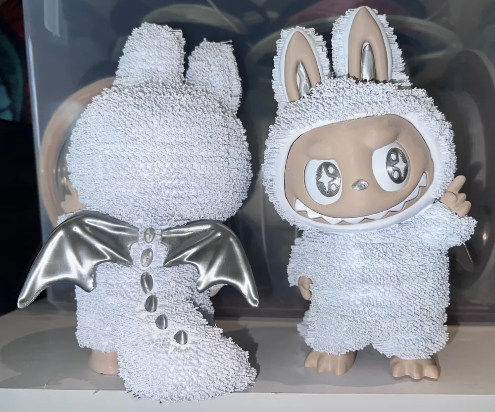 Zimomo Archangel Angel in Cloud Labubu by ZZZZZVMakerWorld: Download Free 3D Models