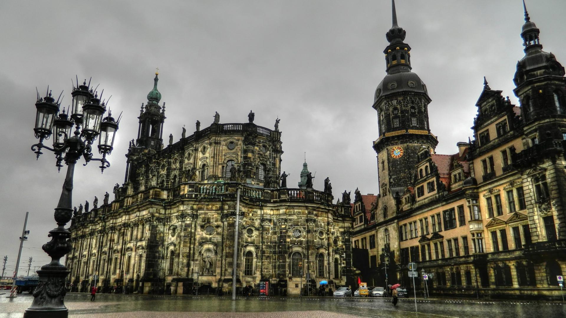 Download Germany Dresden Dresden Frauenkirche Cloud Sky Architecture Building Church Religious Photography HDR HD Wallpaper