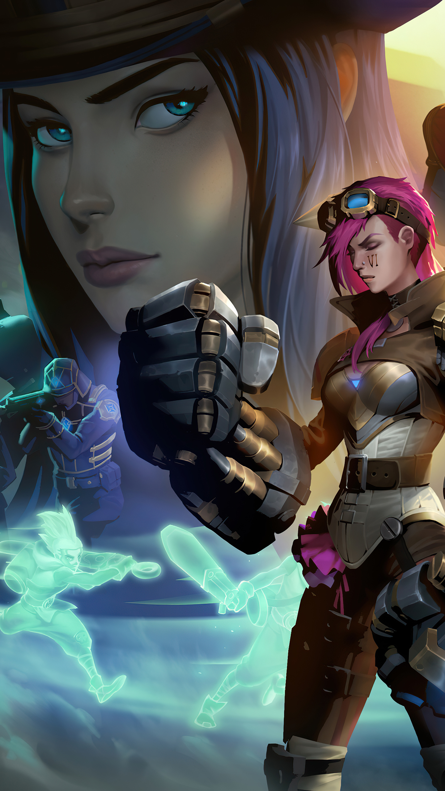 Caitlyn (League Of Legends) Phone Wallpaper