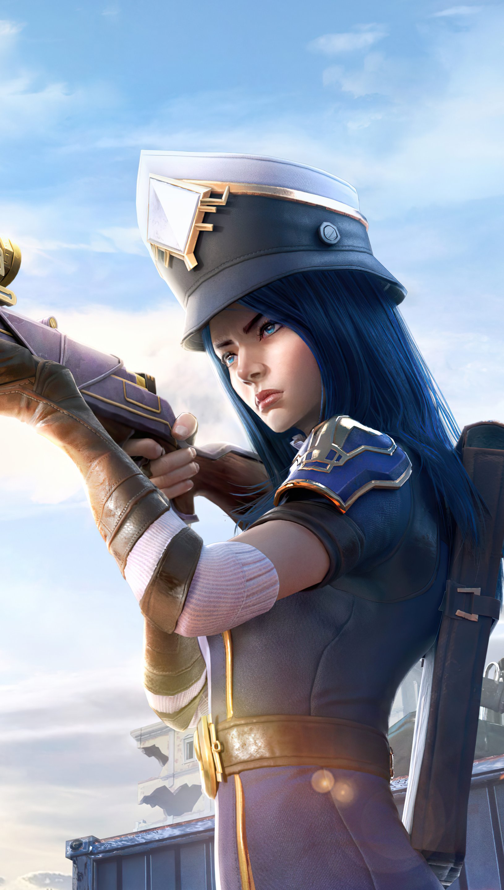 Caitlyn In PUBG Wallpaper 5k for iPhone and Mobile Phone