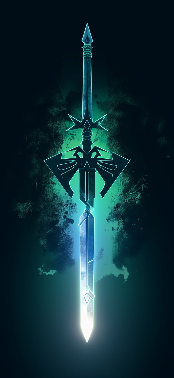 Magic Sword Dark Green Wallpaper