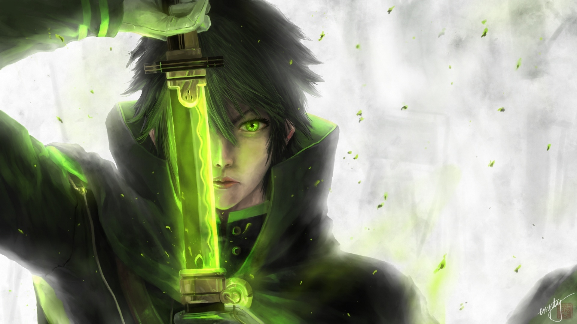 Wallpaper Art, The Last Seraphim, Owari No Seraph, Yuichiro Hyakuya for mobile and desktop, section прочее, resolution 1920x1080