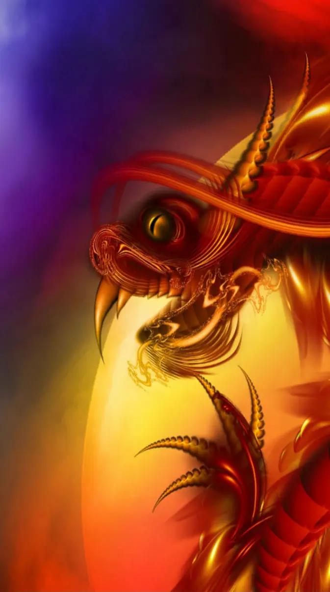 3D Space Dragon wallpaper