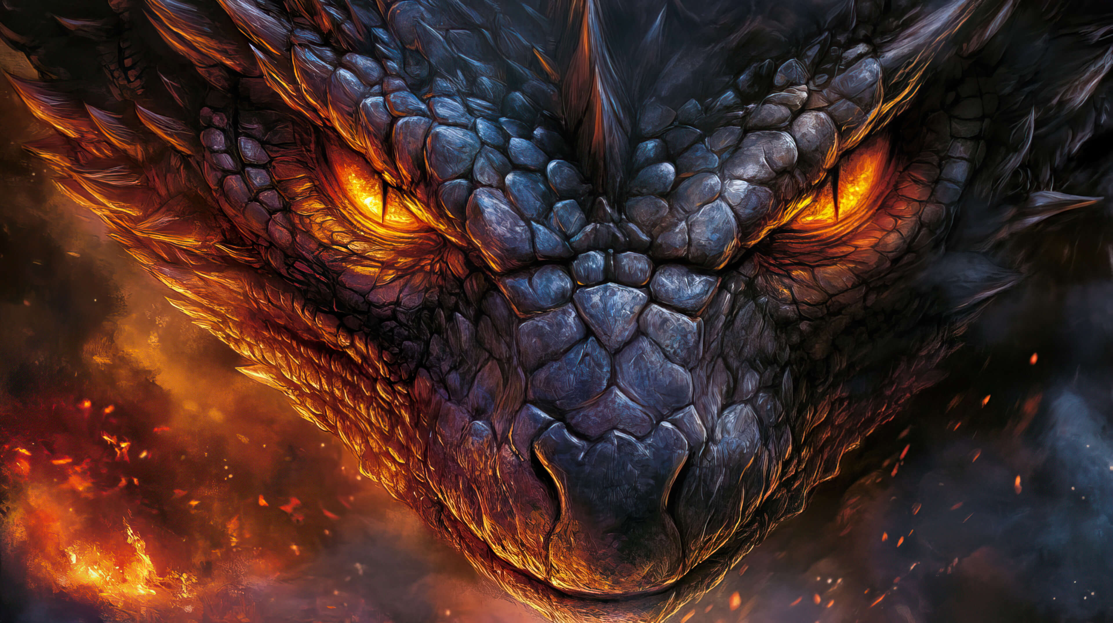 Fire Dragon Wallpaper, Free, 4k