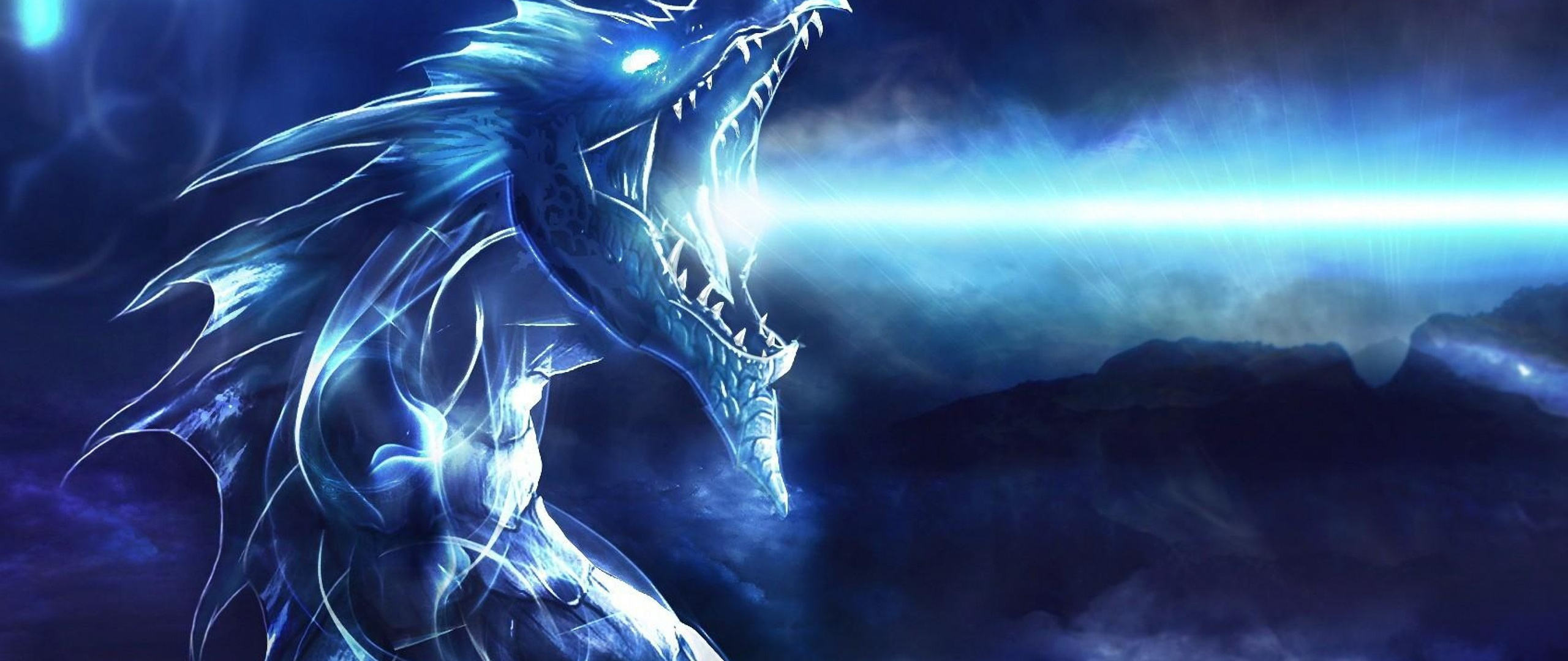 Blue Dragon Wallpaper, 2560x1080 Resolution HD 4k Wallpaper Image, Background, Photos and Picture