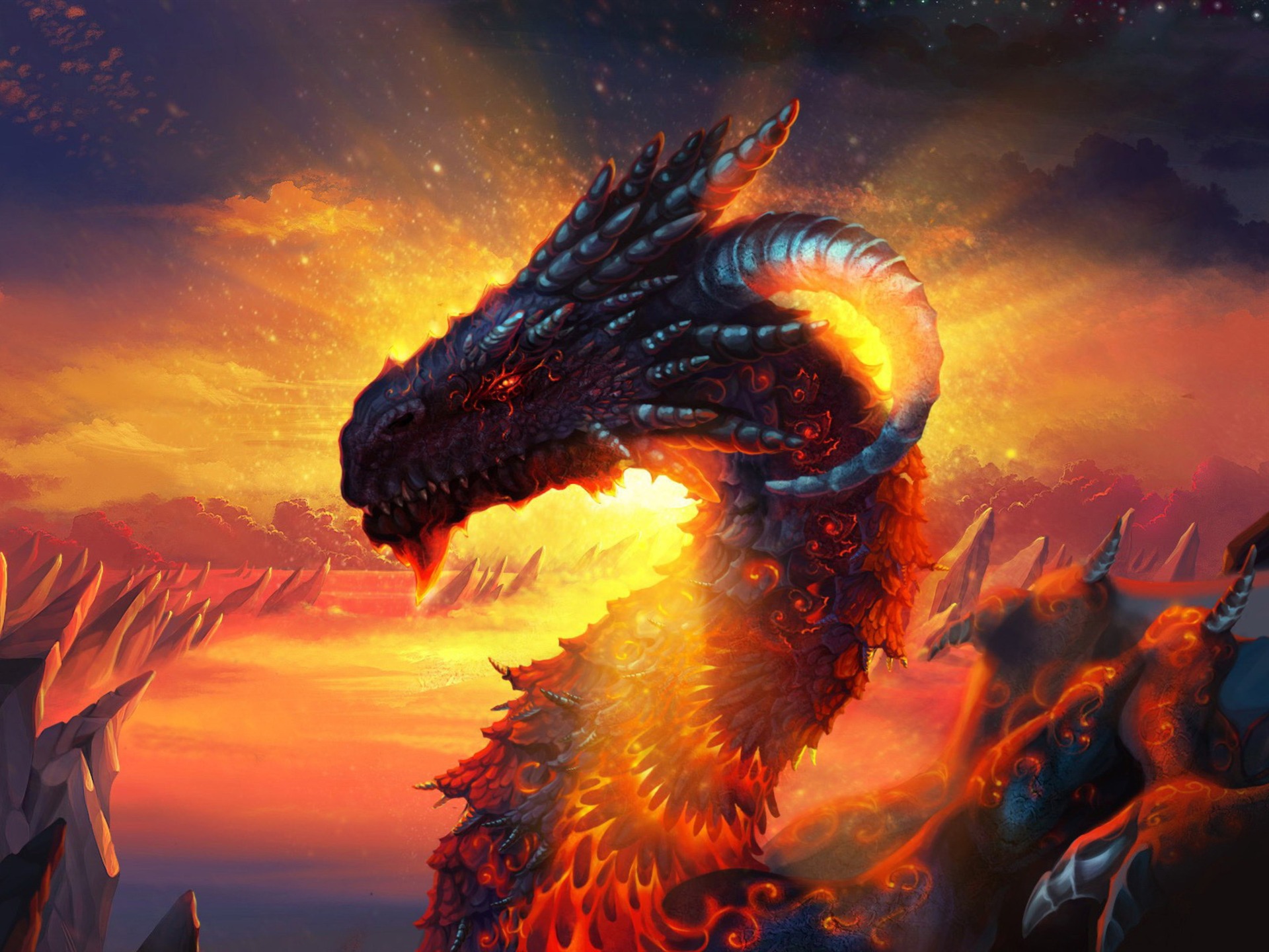Chinese Dragon Dragon Theme Artistic Design Wallpaper