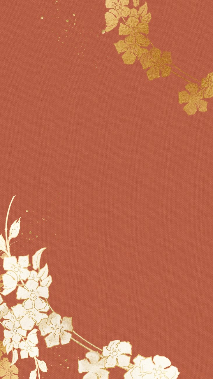 Burnt orange iPhone wallpaper, gold