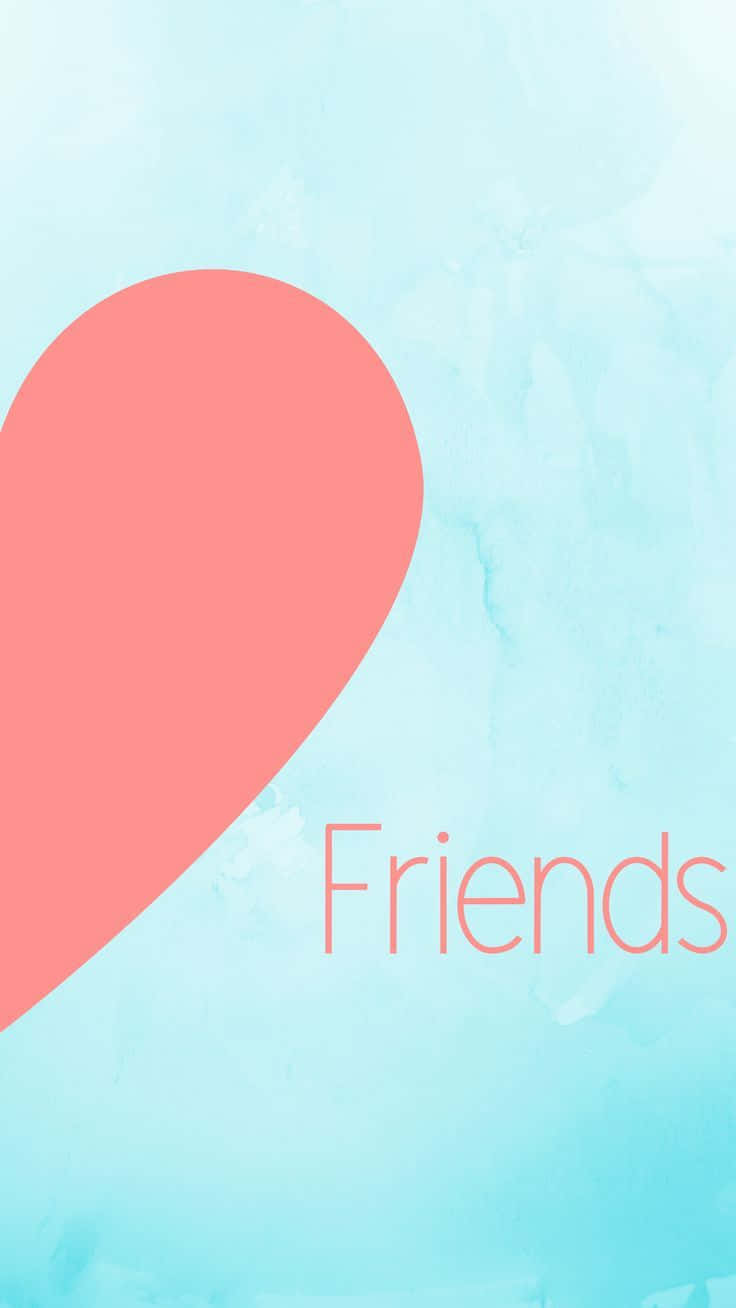 Download Half Heart Friends Graphic Wallpaper