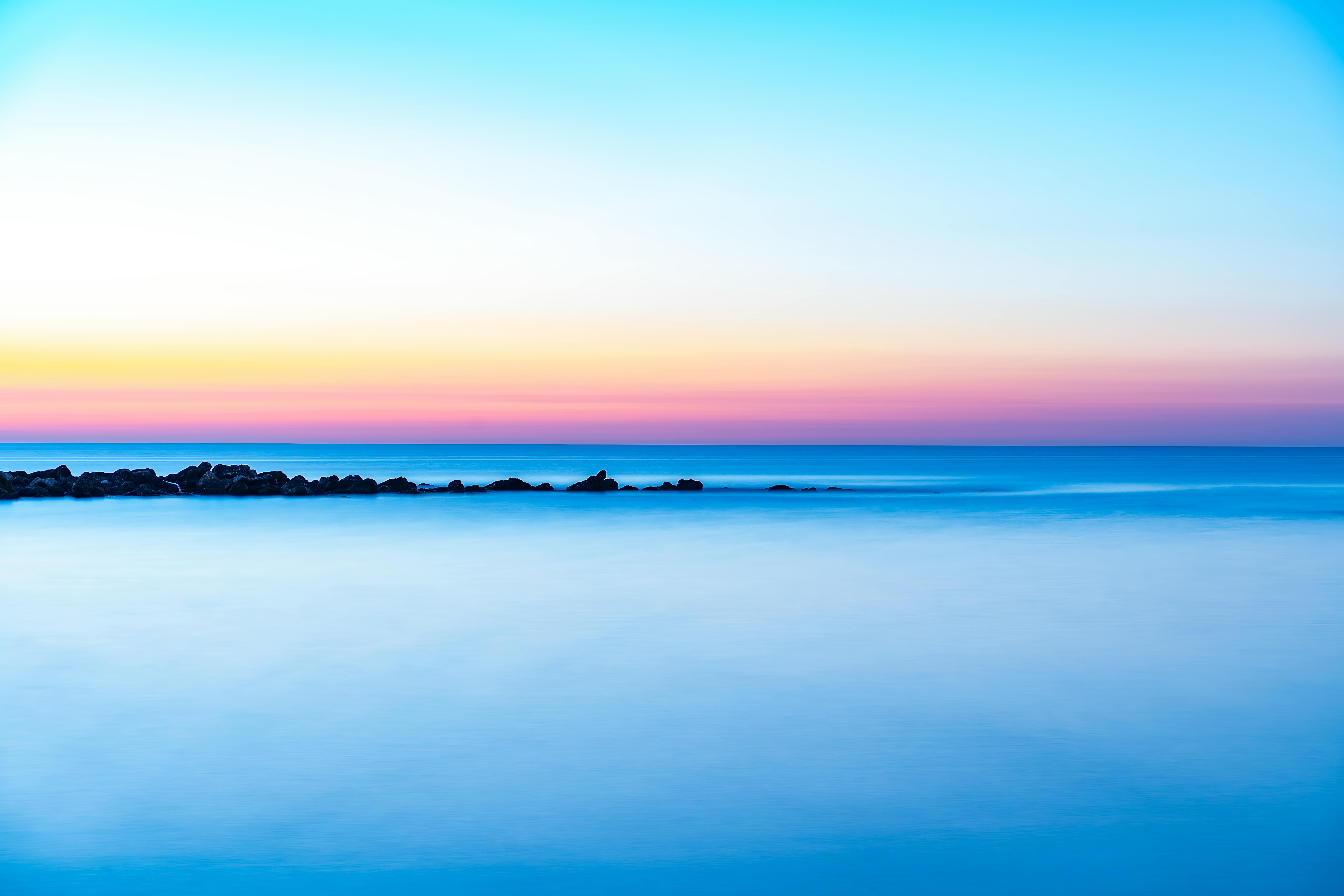 Sunrise over Mediterranean Sea in Spain · Free