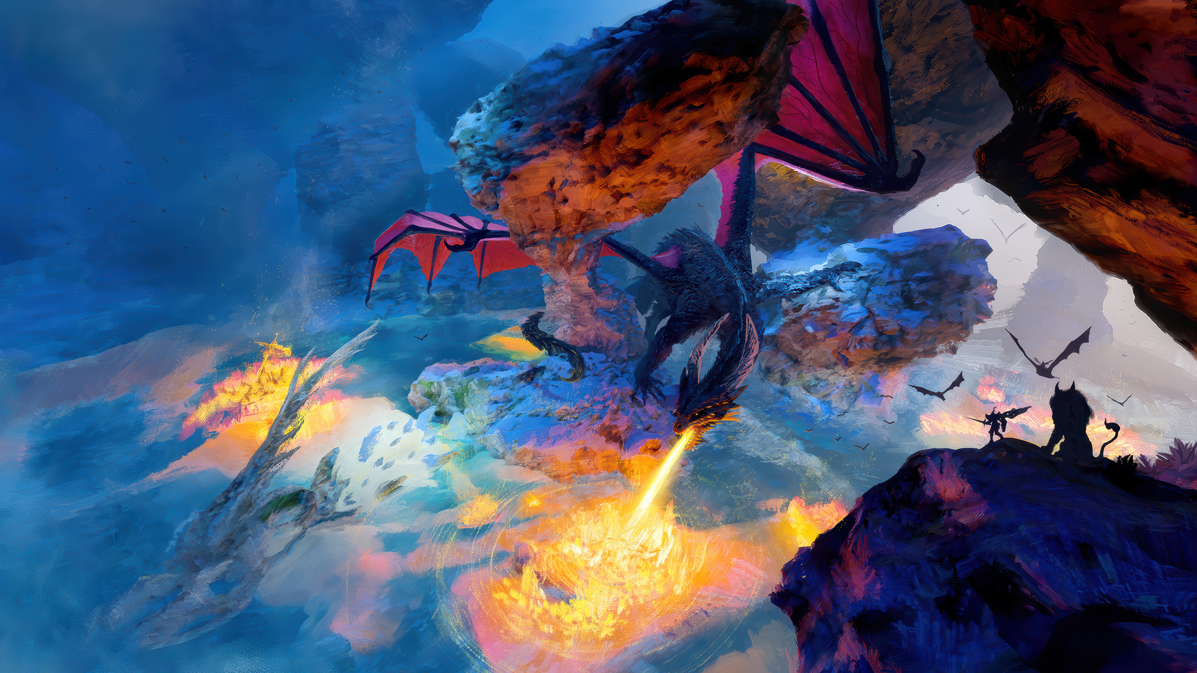 Dragon Fantasy Art Wallpaper 4K HD PC g