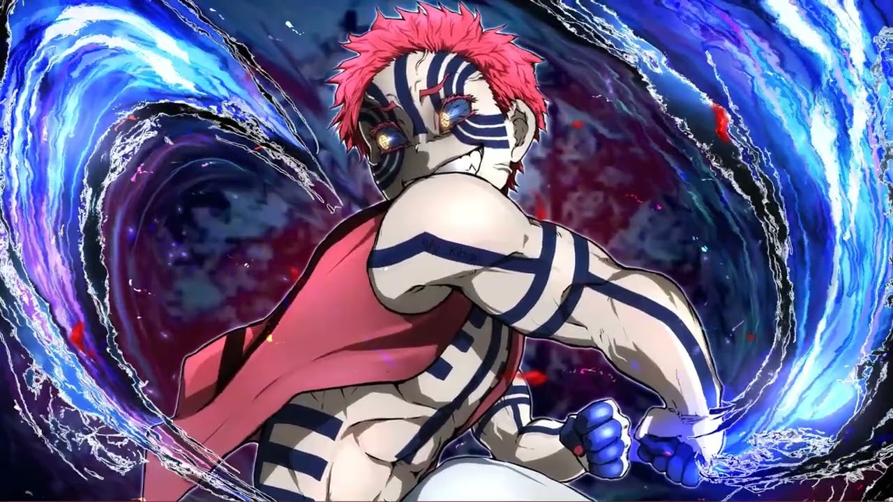Akaza Demon Art Live Wallpaper in 4K (Demon Slayer)
