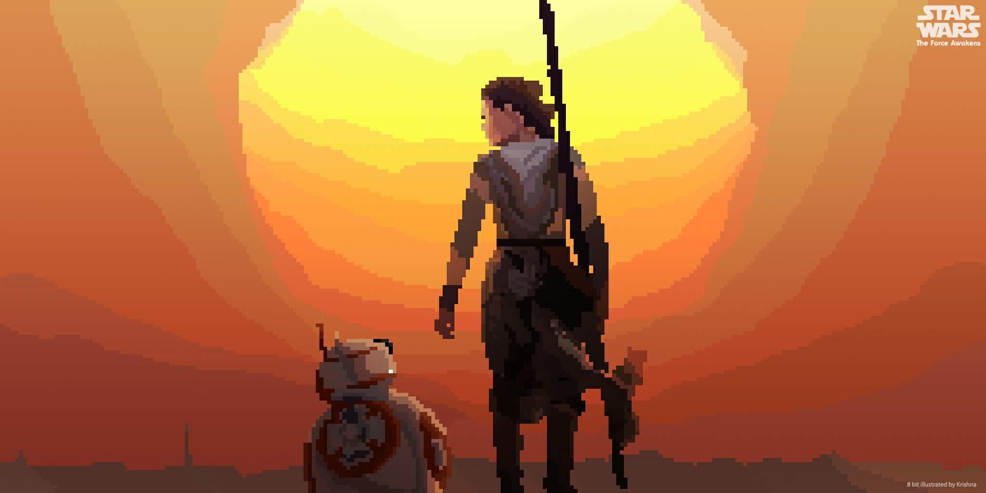 Starwars Tribute. First time trying pixel art, traced it nevertheless, hope you like it