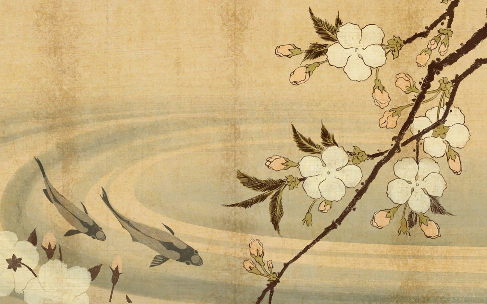 Old Japanese Wallpaper