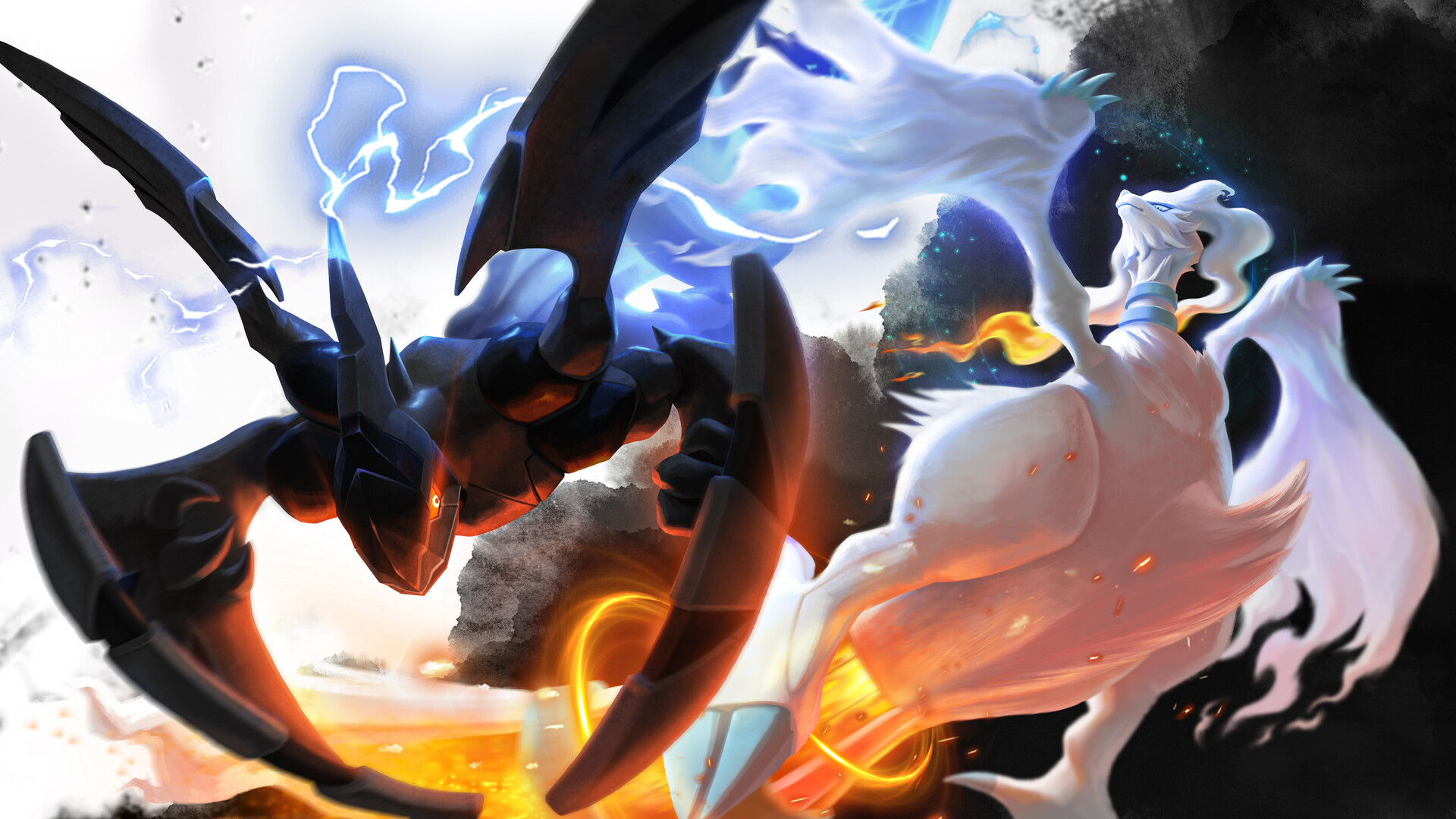 Pokemon No.643&644 Reshiram&Zekrom