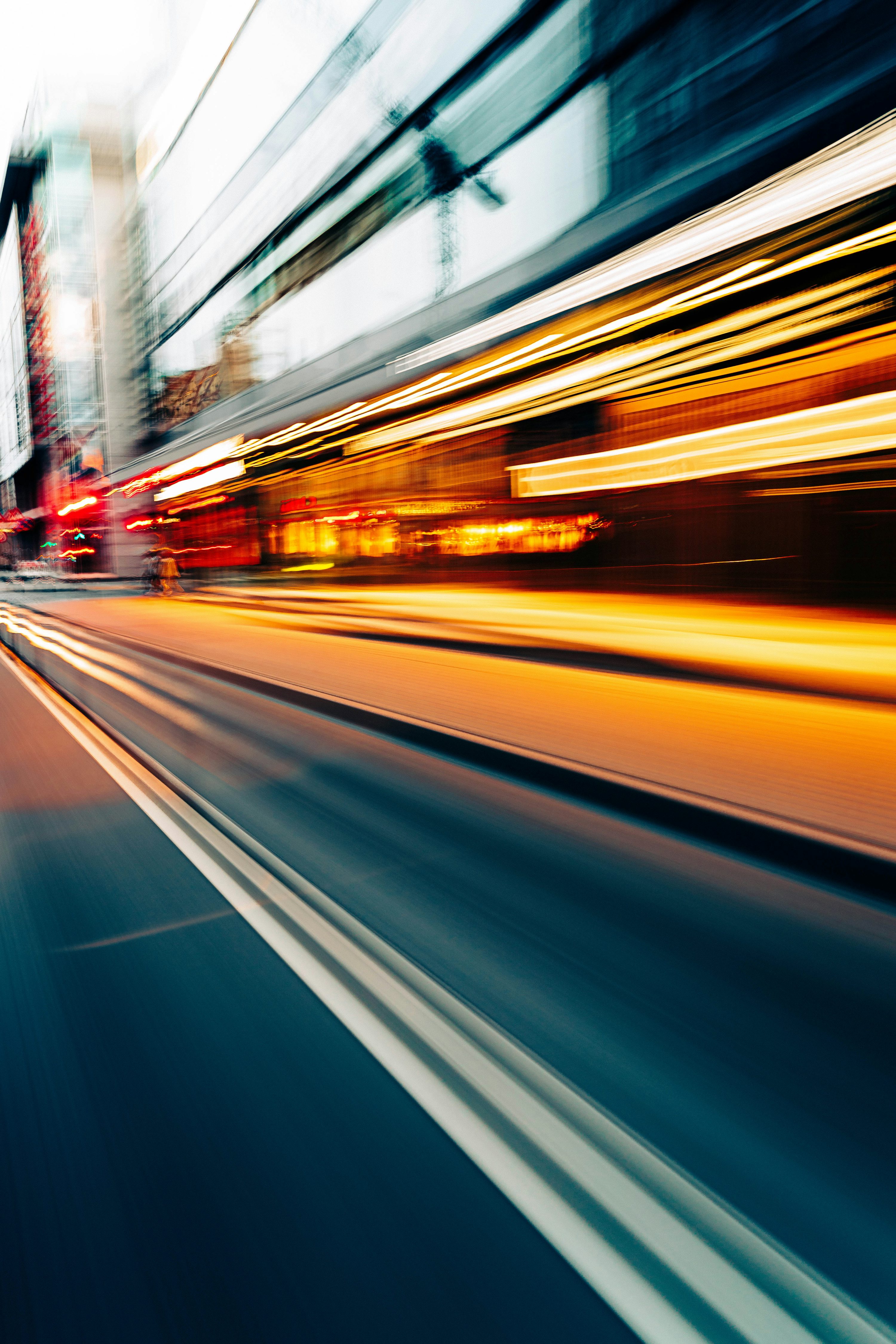 Blurred City Picture. Download Free Image