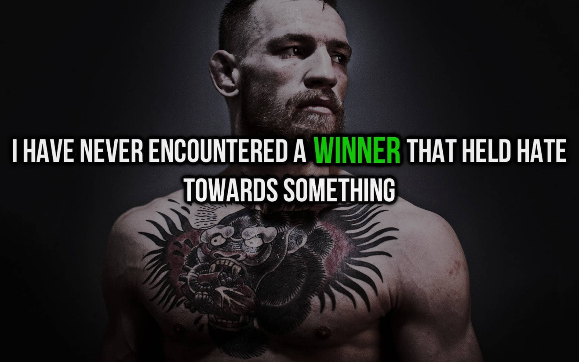 Download UFC Superstar Conor Mcgregor Quote Wallpaper