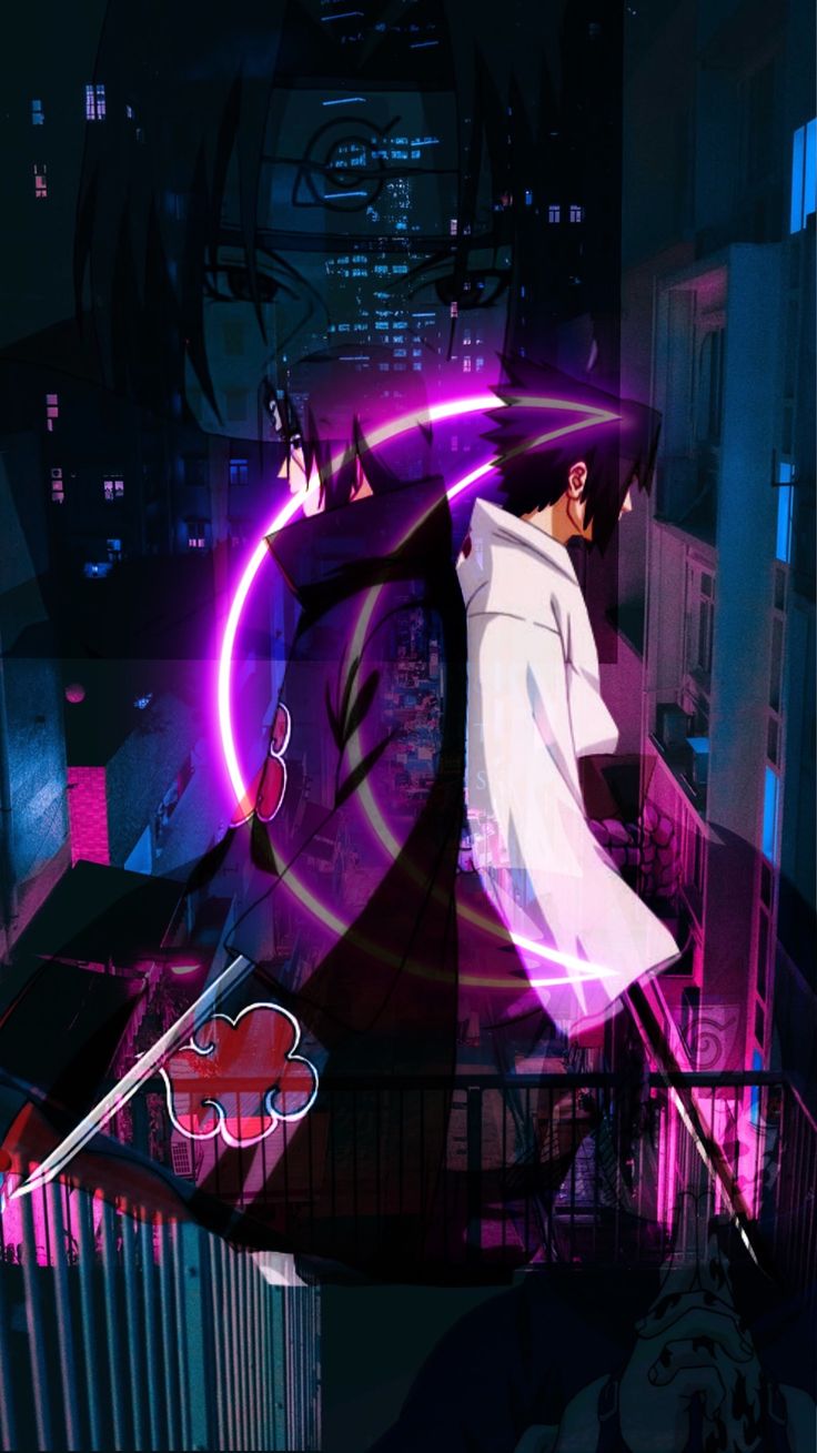 Arte de naruto. Wallpaper naruto shippuden, Itachi, Neon wallpaper