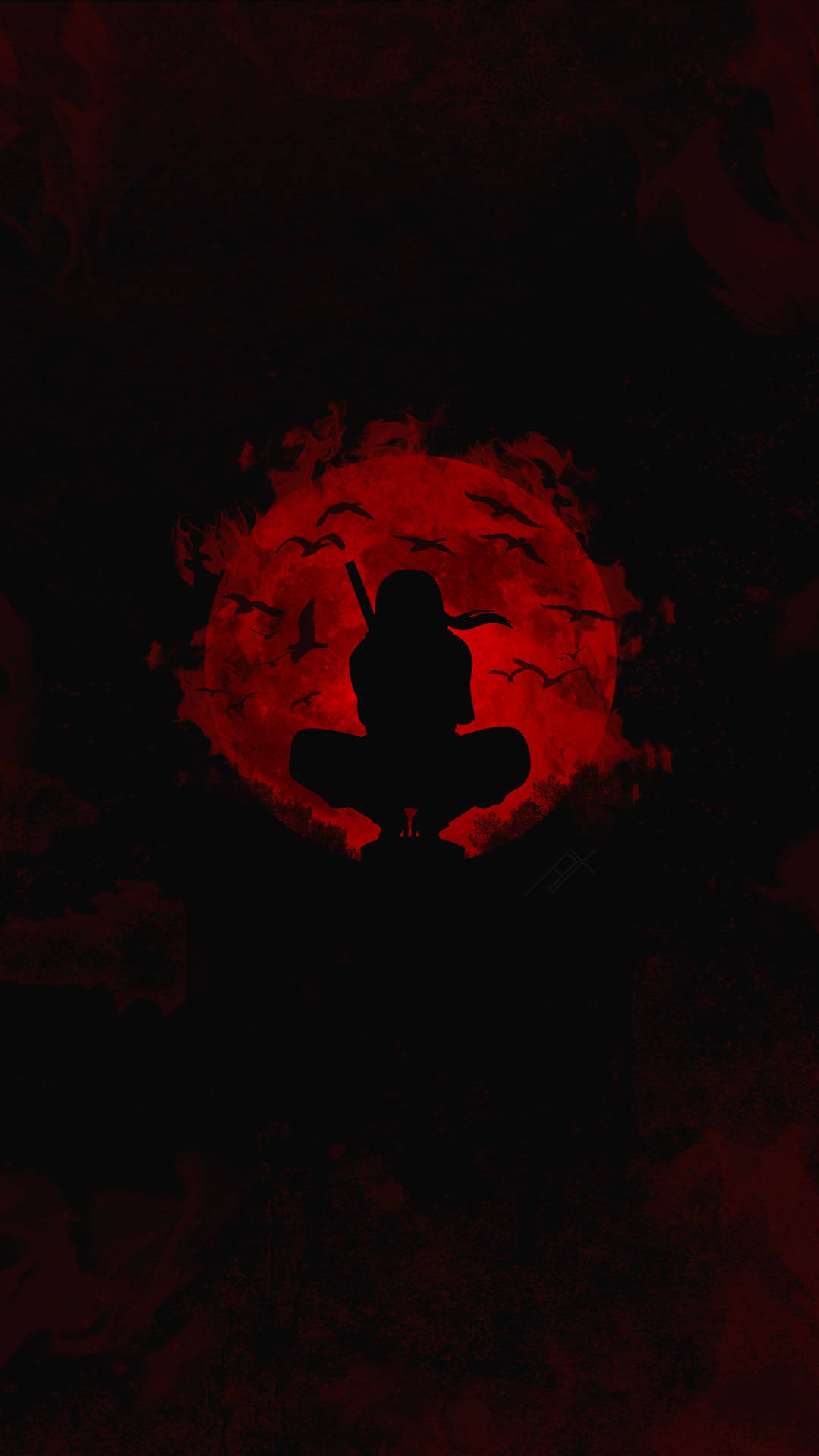 Black Anime Itachi Uchiha Wallpaper