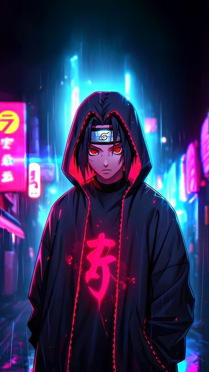 Wallpaper itachi uchiha, naruto, anime, street, city, neon, night, art, Anime 4K by zeniX sou br krl. Download wallpaper itachi uchiha, naruto, anime, street, city, neon, night, art for free